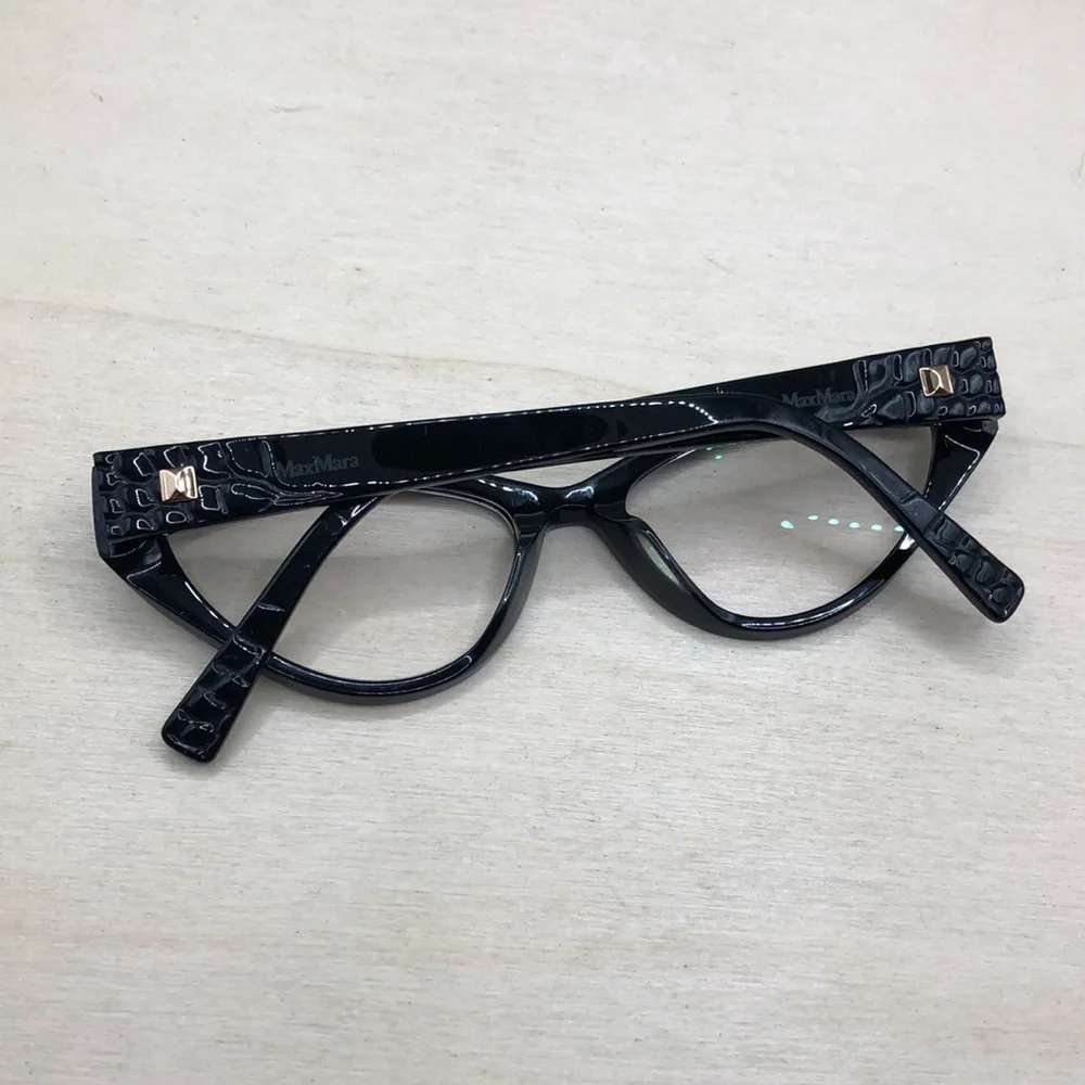 Max Mara MM 1390 G Glasses FRAMES ONLY Cat Eye 55 17 145 Black Full Rim